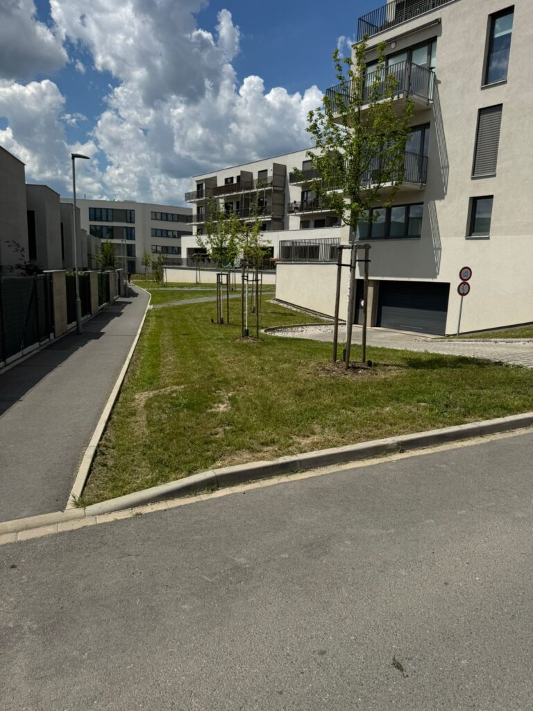 Bytový Komplex, úprava zeleně, sekání trávy